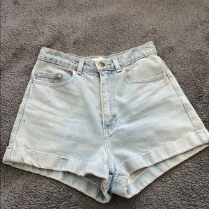American Apparel High Waisted Shorts